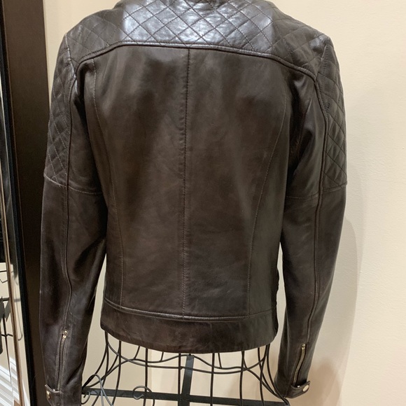 Massimo Dutti Leather Jacket - Picture 4 of 8
